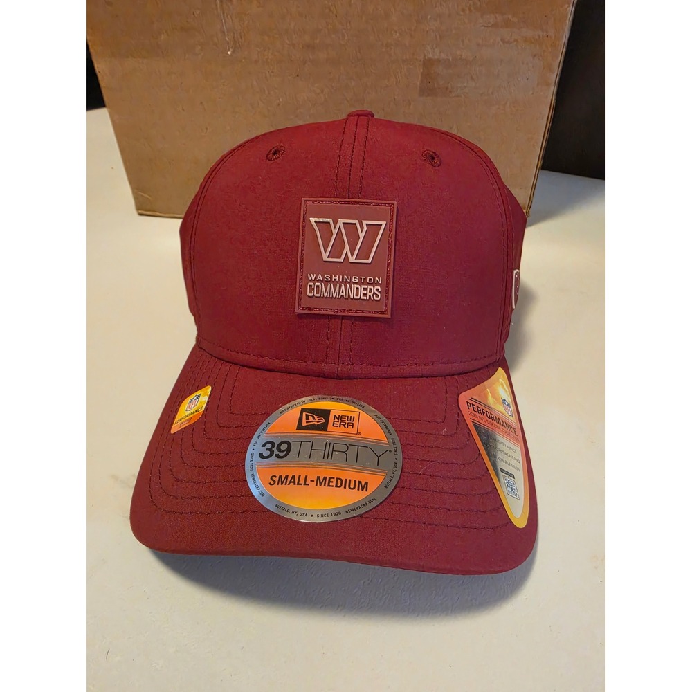 New Era 39THIRTY Washington Commanders NFL Sideline Hat Red Small-Medium